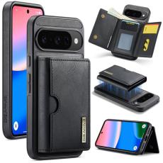 DG.MING - DG.MING M6 Series Konstl&auml;der Pl&aring;nboksfodral f&ouml;r Google Pixel 10 Pro - Svart