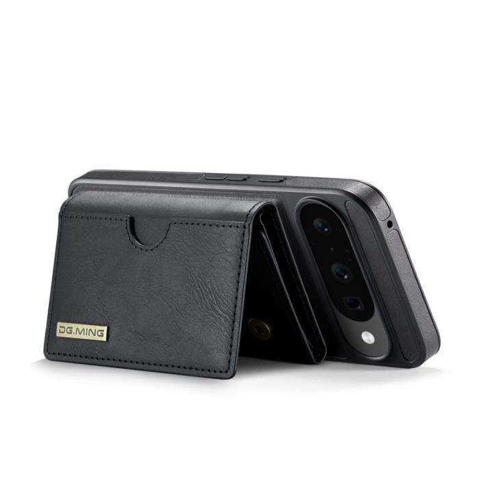DG.MING - DG.MING M6 Series Konstläder Plånboksfodral för Google Pixel 10 Pro - Svart