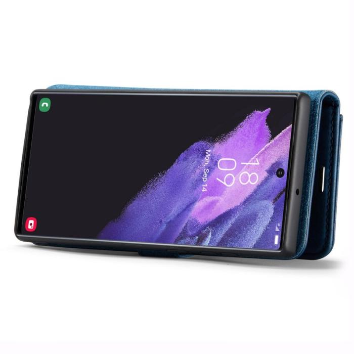 DG.MING - DG.MING Samsung Galaxy S24 Ultra Plånboksfodral Äkta läder Blå