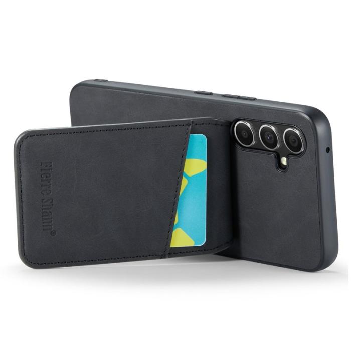 FIERRE SHANN - FIERRE SHANN Samsung Galaxy S23 FE Fodral PU+TPU - Svart