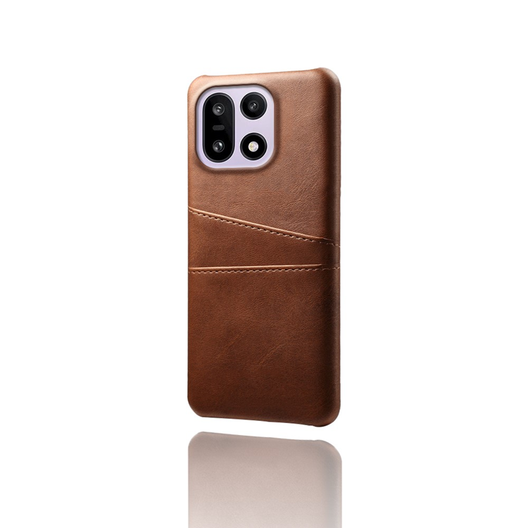 OnePlus 15 5G Mobilskal Korthållare Dual PU Läder - Brun (Brun) | 2353 | AlltMobil