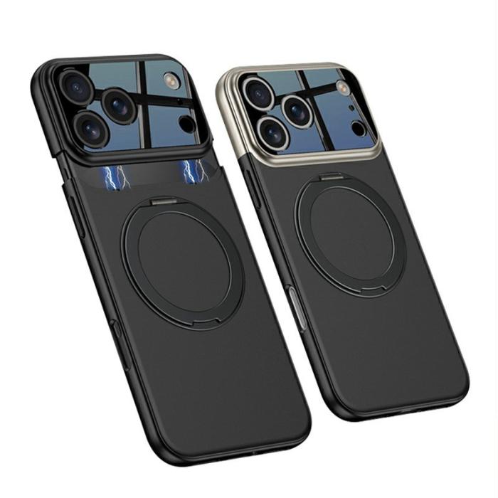 GKK - GKK iPhone 17 Pro Fodral Detachable Kamera Ram Kontrast - Orange / Svart