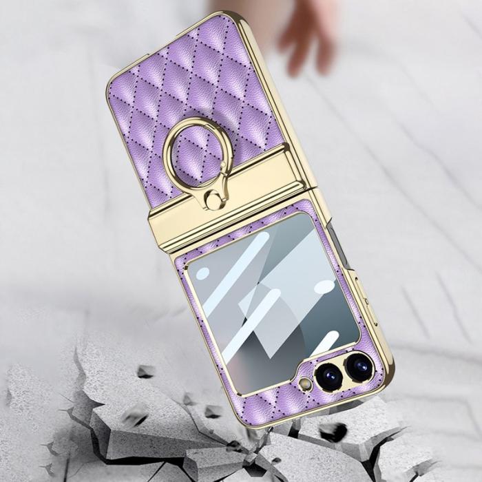 GKK - GKK Samsung Galaxy Z Flip7 FE 5G Fodral KonstLäder - Grön