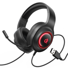 QCY - QCY H&ouml;rlurar On-Ear V200 Pro med Detachable Mikrofon - Svart
