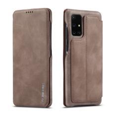 LC.imeeke - LC.IMEEKE Retro Fodral KonstL&auml;der f&ouml;r Samsung Galaxy A71 - Brun