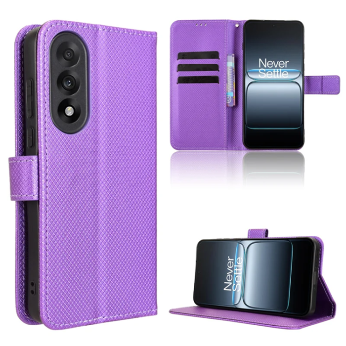 A-One Brand - OnePlus Nord 5 Plånboksfodral Diamond Texture - Lila