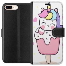 iSecrets - Plånboksfodral till Apple iPhone 7 Plus med Glad enhörning