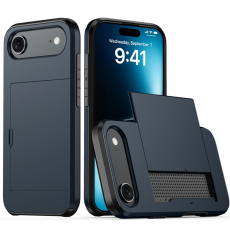 A-One Brand - iPhone 17 Air Mobilskal korthållare - Marinblå