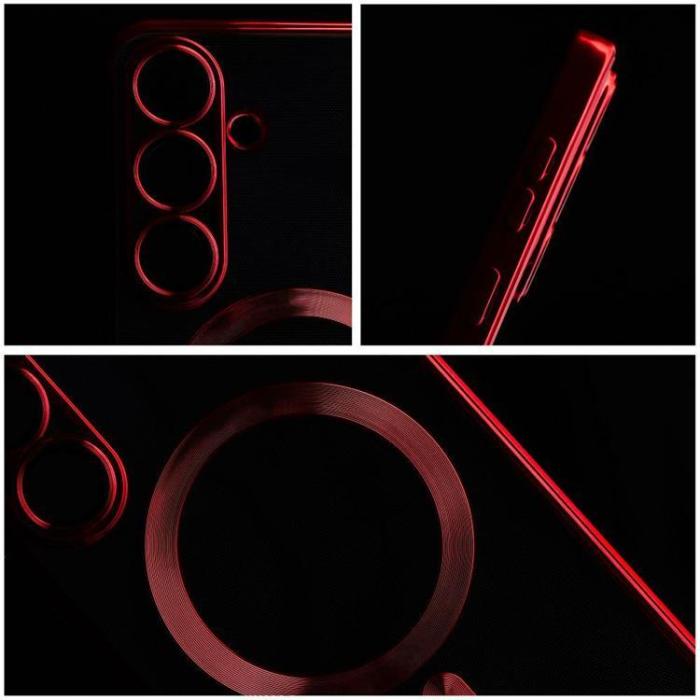 OEM - Mobilskal till Galaxy S25 Magsafe Electro Mag - Röd