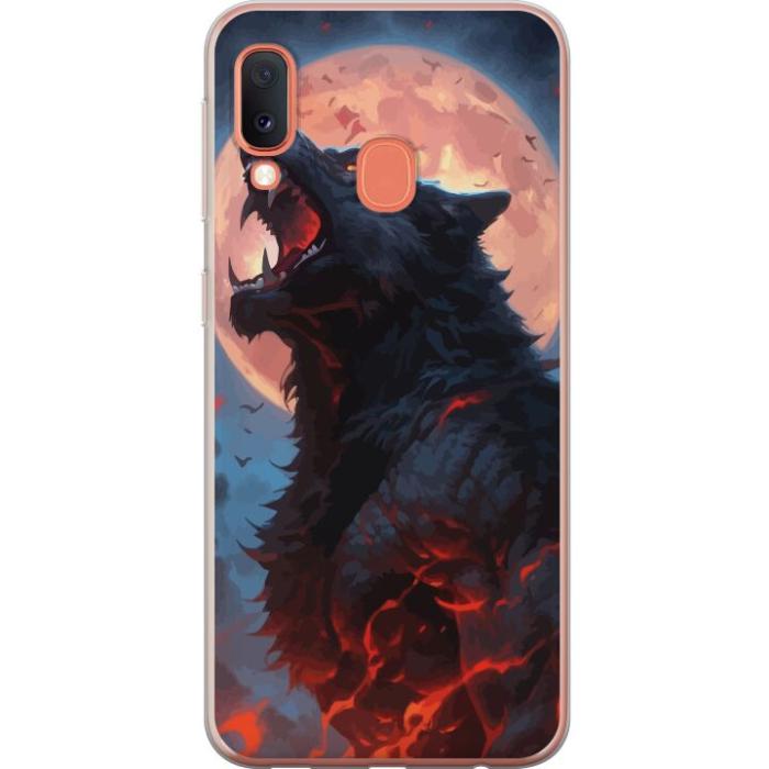 iSecrets - Mobilskal till Samsung Galaxy A20e med Ylande varg