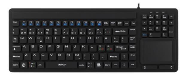 Deltaco Tangentbord med Touchpad - Svart | 264 | AlltMobil