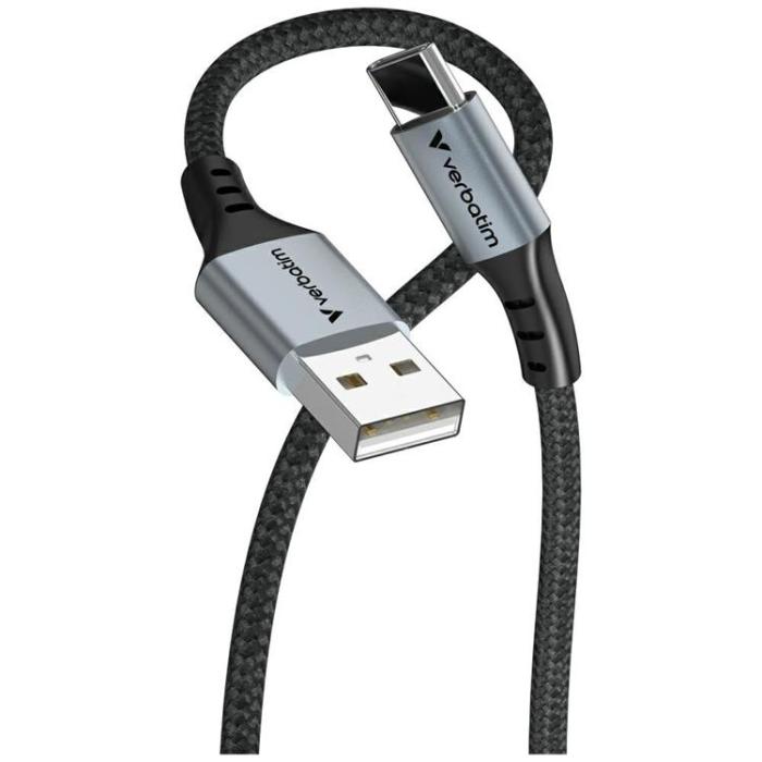 Verbatim - Verbatim USB-A Till USB-C Kabel 120cm Sync & Charge - Svart