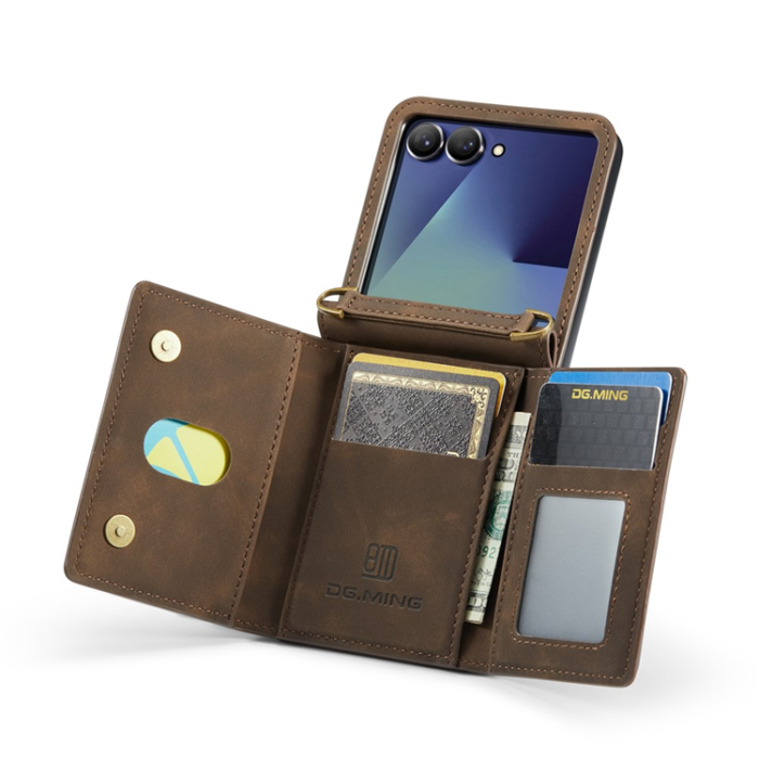 DG.MING - DG.MING Galaxy Z Flip 7 Mobilskal Detachable M2 - Kaffe