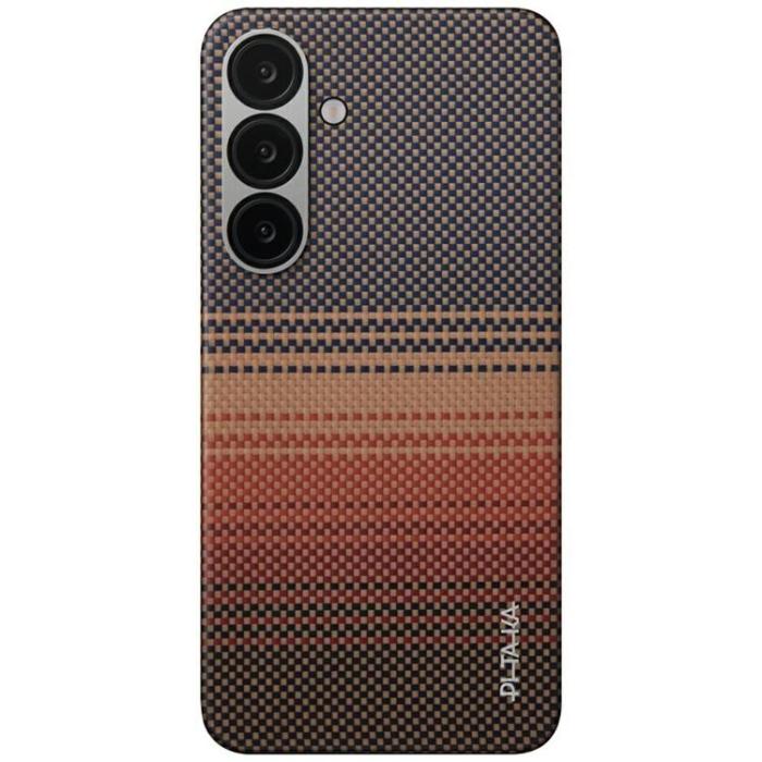 PITAKA - PITAKA Galaxy S25 Mobilskal MagSafe Moonrise Tactile Woven - Sunset