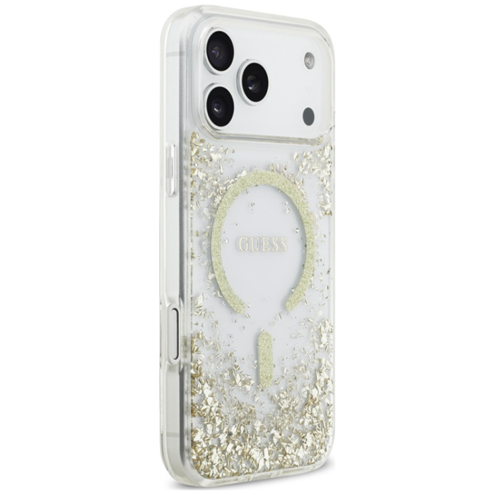 Guess - Guess Mobilskal För iPhone 18 Pro Max/17 Pro Max Magsafe Resin Bottom Glitter