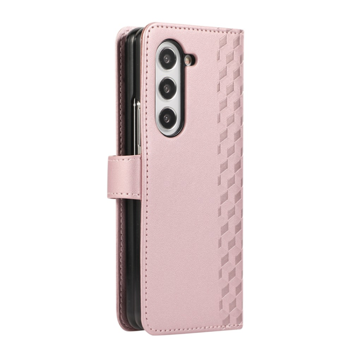 A-One Brand - Galaxy Z Fold7 Plånboksfodral 3D Rhombus Grid Imprinted
