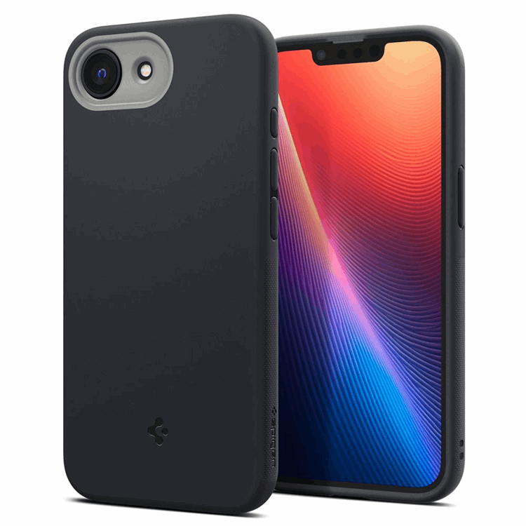 Spigen iPhone 16e Mobilskal Magsafe Nano Pop - Svart Sesame | 2353 | AlltMobil