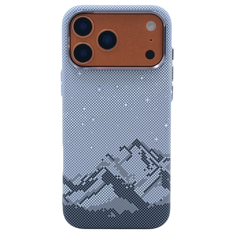 iPhone 17 Pro Max Mobilskal Magsafe Carbon Fiber (Grå Sky) | 2353 | AlltMobil