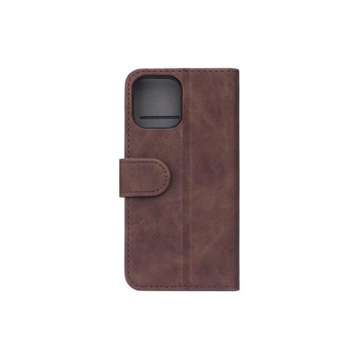 GEAR - GEAR MobilPlånboksfodral Nubuck PU iPhone 12 / 12 Pro - Brun
