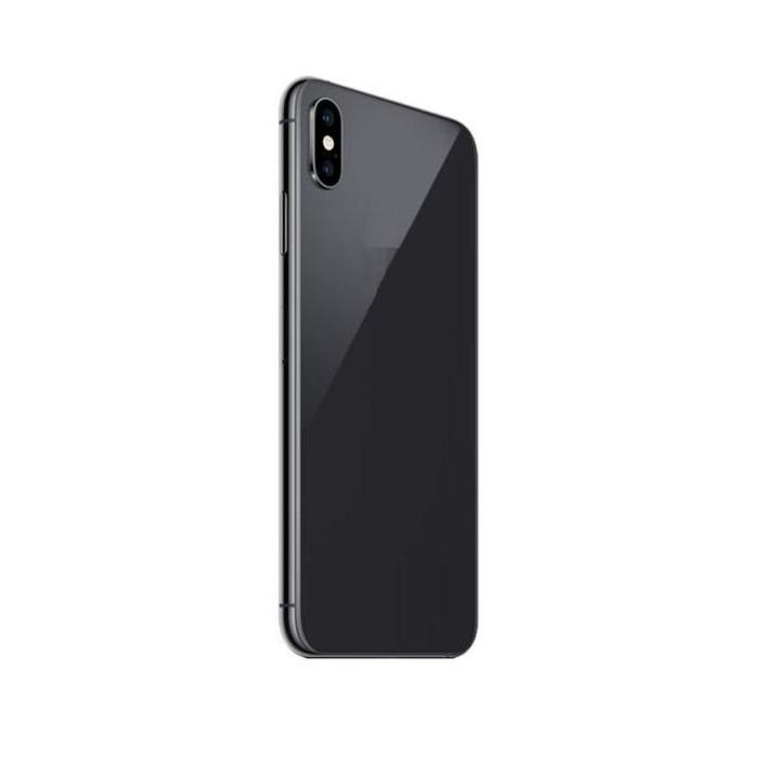 UTGATT1 - iPhone XS Max Komplett Baksida i Glas med Ram - Svart