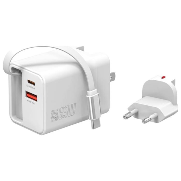 4smarts - 4smarts Snabbladdare 65W 2xUSB-C 1xUSB-A Flex Jojo - Vit