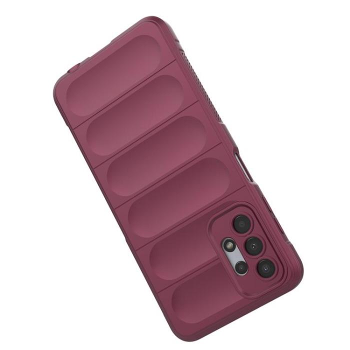OEM - Galaxy A13 5G/A04s 4G Skal Magic Shield Flexible Armored - vinröd