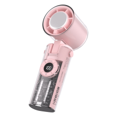 A-One Brand - Justerbar Handhållen Fläkt med Ficklampa Mecha K-811 - Rosa