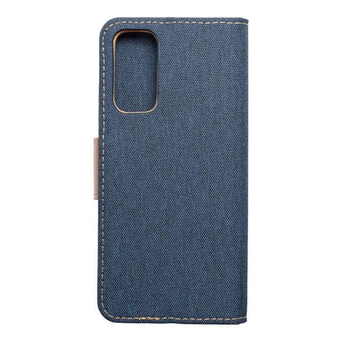 OEM - Redmi Note 11/11S Plånboksfodral Canvas Nylon - Blå