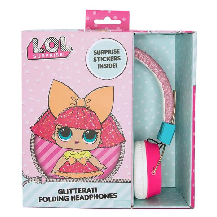 UTGATT1 - LOL Hörlurar On-Ear 100dB Squadgoals - Rosa