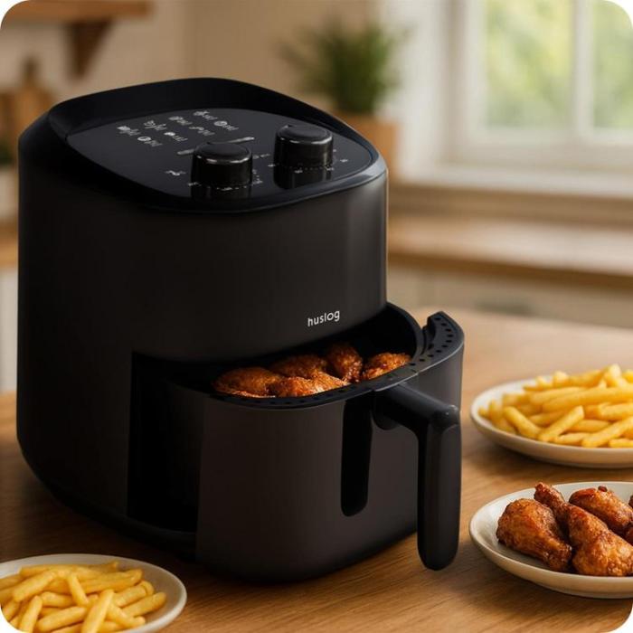 Huslog - Huslog Air Fryer 1400W HUS1058 - Svart