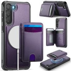 OEM - JEEHOOD Samsung Galaxy S23+ Fodral KonstL&auml;der - Lila