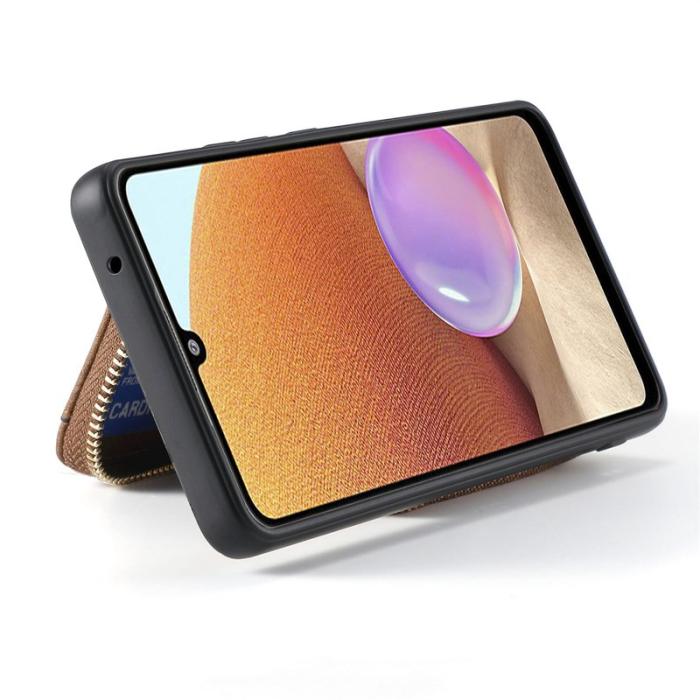 OEM - Oppo Find X9 Pro 5G Plånboksfodral Konstläder Med Dragkedja - Brun