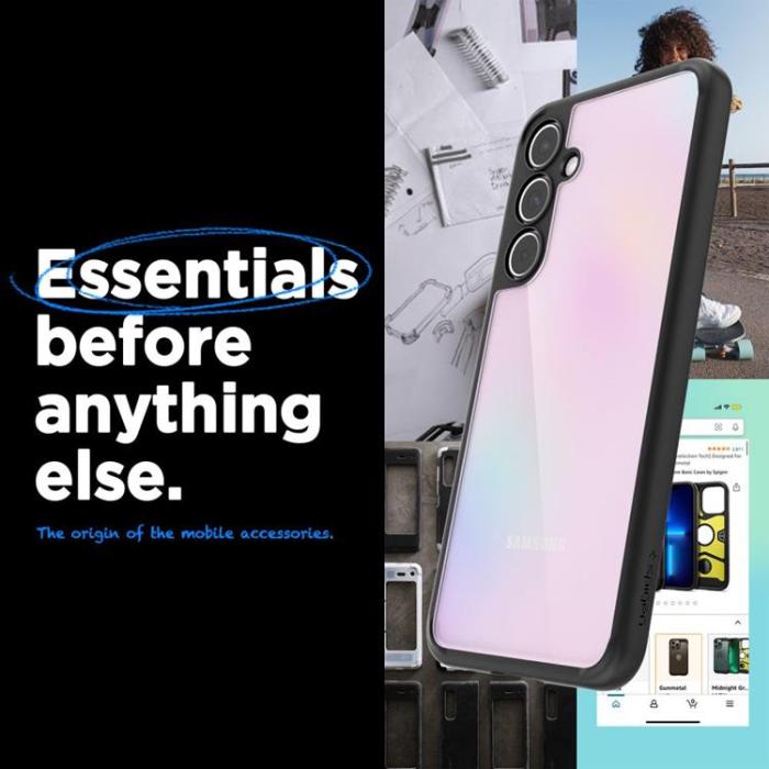 Spigen - Spigen Galaxy A55 5G Mobilskal Ultra Hybrid - Matte Svart