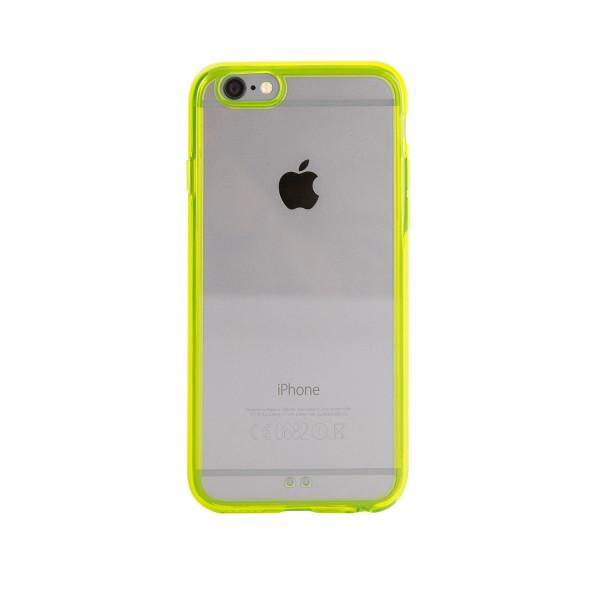 Xqisit iPlate Odet Skal till iPhone 6 / 6S - Lime/Transparent | 2353 | AlltMobil