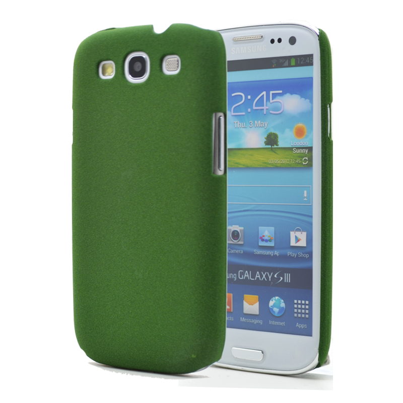 Baksidesskal till Samsung Galaxy S3 i9300 - Sand - Grön | 2353 | AlltMobil