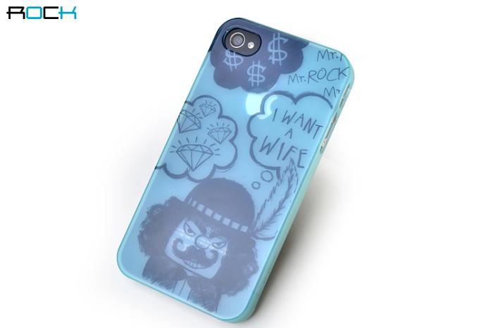 ROCK - Mr.Rock Series Skal till Apple iPhone 4S/4 (Blå)