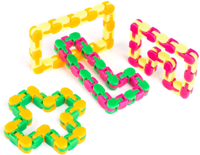 UTGATT1 - Wacky Tracks - Sensory Fidget Toy - Grön/Orange