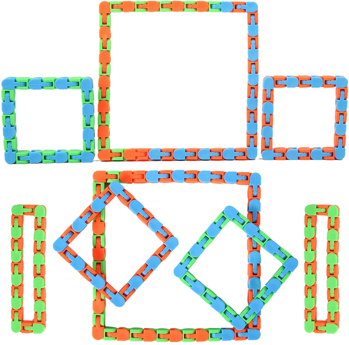 UTGATT1 - Wacky Tracks - Sensory Fidget Toy - Grön/Orange