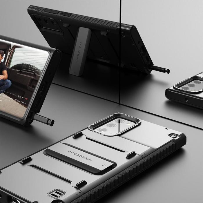 VERUS - VRS DESIGN Damda QuickStand Skal Galaxy Note 20 - Svart
