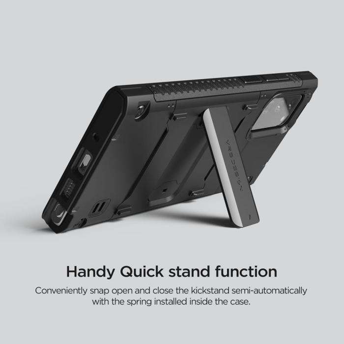VERUS - VRS DESIGN Damda QuickStand Skal Galaxy Note 20 - Svart