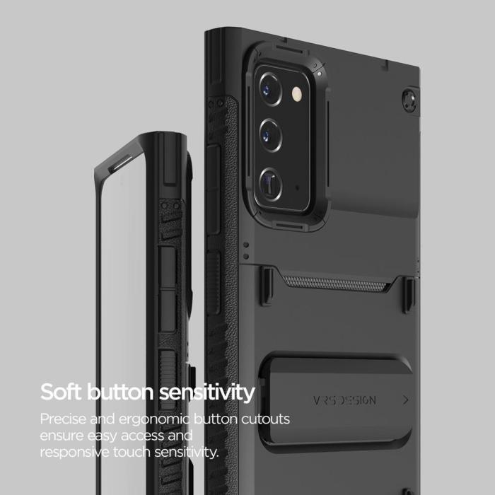 VERUS - VRS DESIGN Damda QuickStand Skal Galaxy Note 20 - Svart