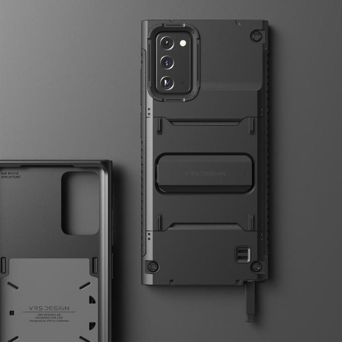 VERUS - VRS DESIGN Damda QuickStand Skal Galaxy Note 20 - Svart