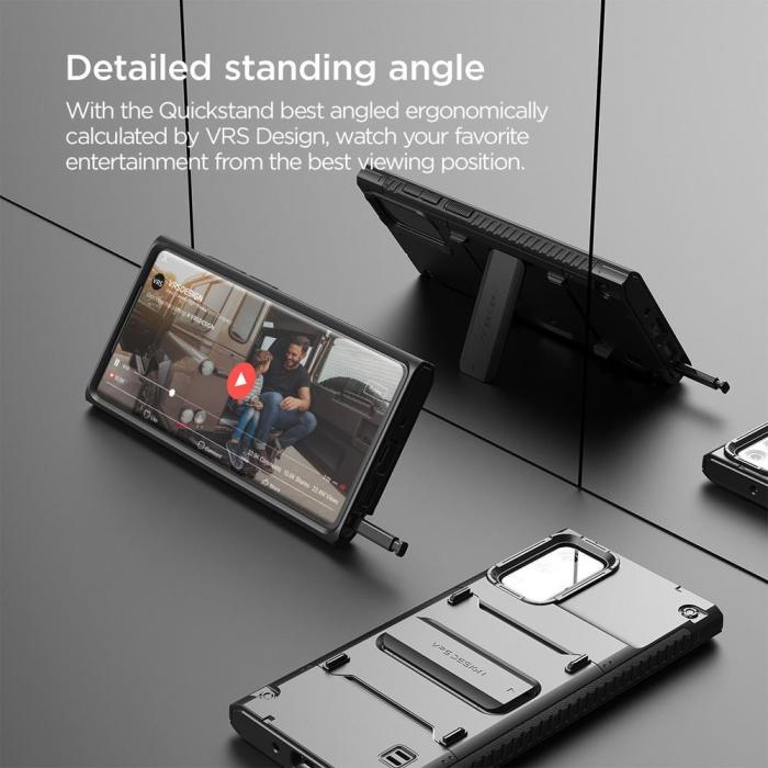 VERUS - VRS DESIGN Damda QuickStand Skal Galaxy Note 20 - Svart