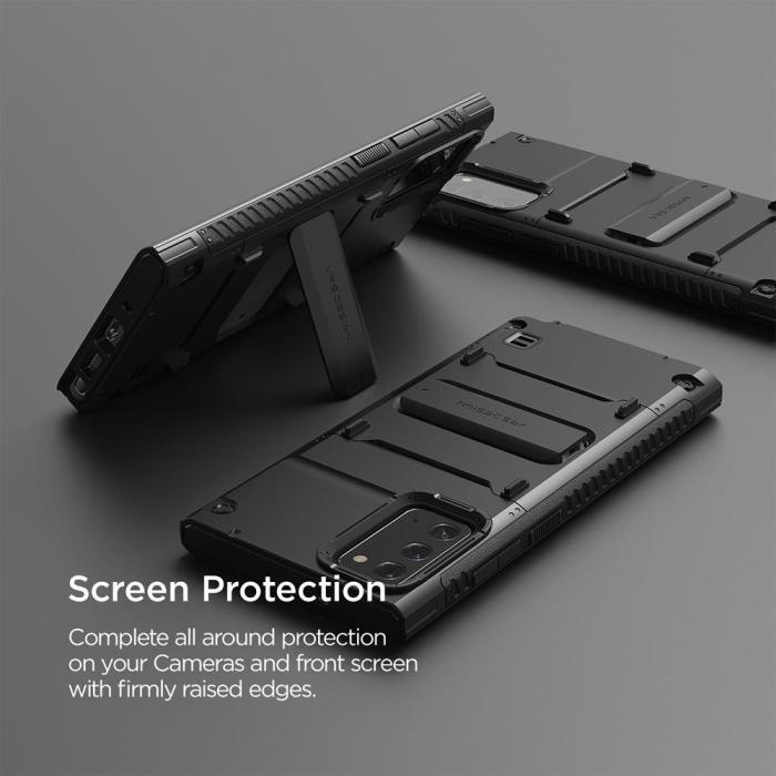 VERUS - VRS DESIGN Damda QuickStand Skal Galaxy Note 20 - Svart