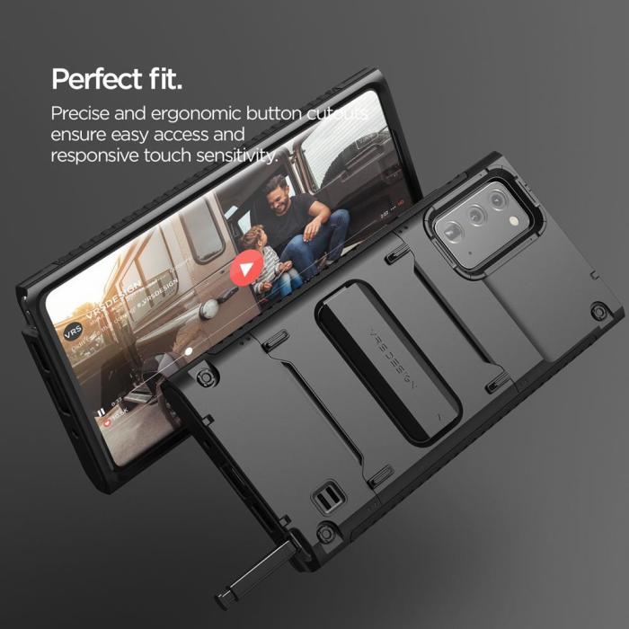 VERUS - VRS DESIGN Damda QuickStand Skal Galaxy Note 20 - Svart