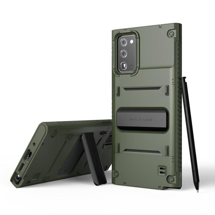 VERUS - VRS DESIGN Damda QuickStand Skal Samsung Galaxy Note 20 - Grön
