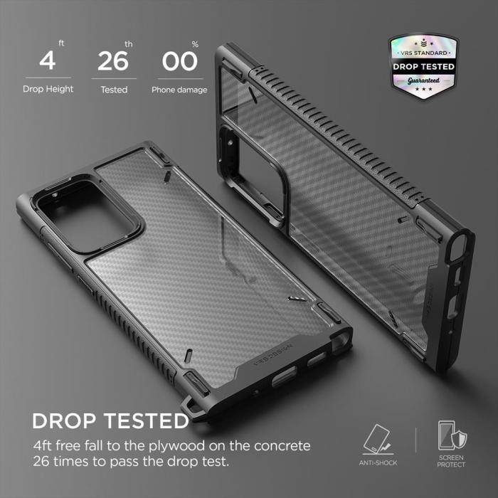VERUS - VRS DESIGN Crystal Mixx Pro Skal Galaxy Note 20 Ultra - Svart