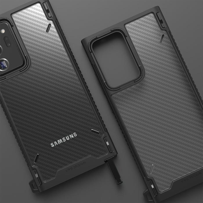VERUS - VRS DESIGN Crystal Mixx Pro Skal Galaxy Note 20 Ultra - Svart