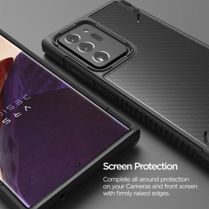 VERUS - VRS DESIGN Crystal Mixx Pro Skal Galaxy Note 20 Ultra - Svart