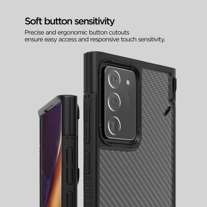 VERUS - VRS DESIGN Crystal Mixx Pro Skal Galaxy Note 20 Ultra - Svart
